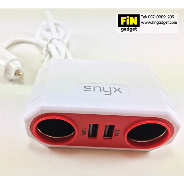 Enyx Power HUB ตัวเพิ่มช่องจุดบุหรี่และที่ชาร์จในรถ 2 USB