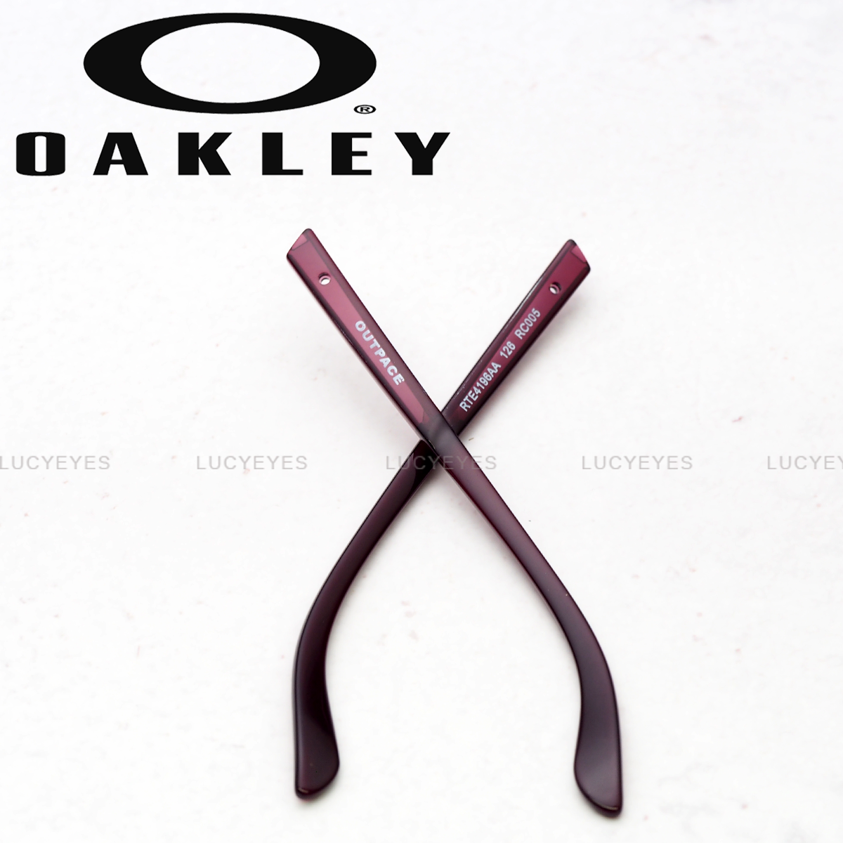 ขาแว่น OAKLEY OO4133, OUTPACE สีม่วงใส