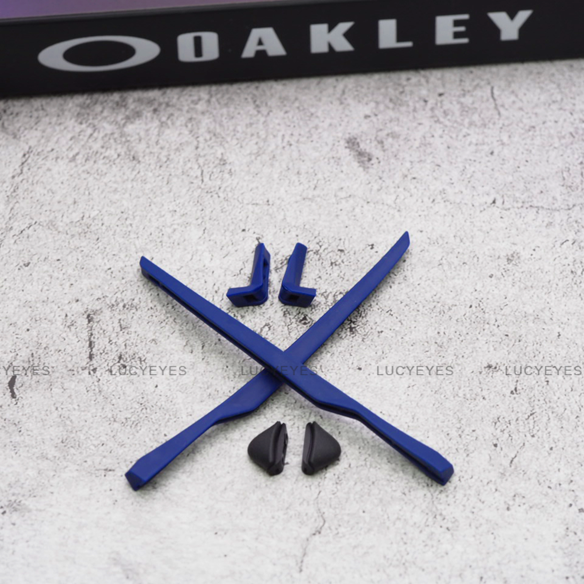 ชุดยางขาแว่น + แป้นจมูก OAKLEY OO9264, MAINLINK สีน้ำเงิน