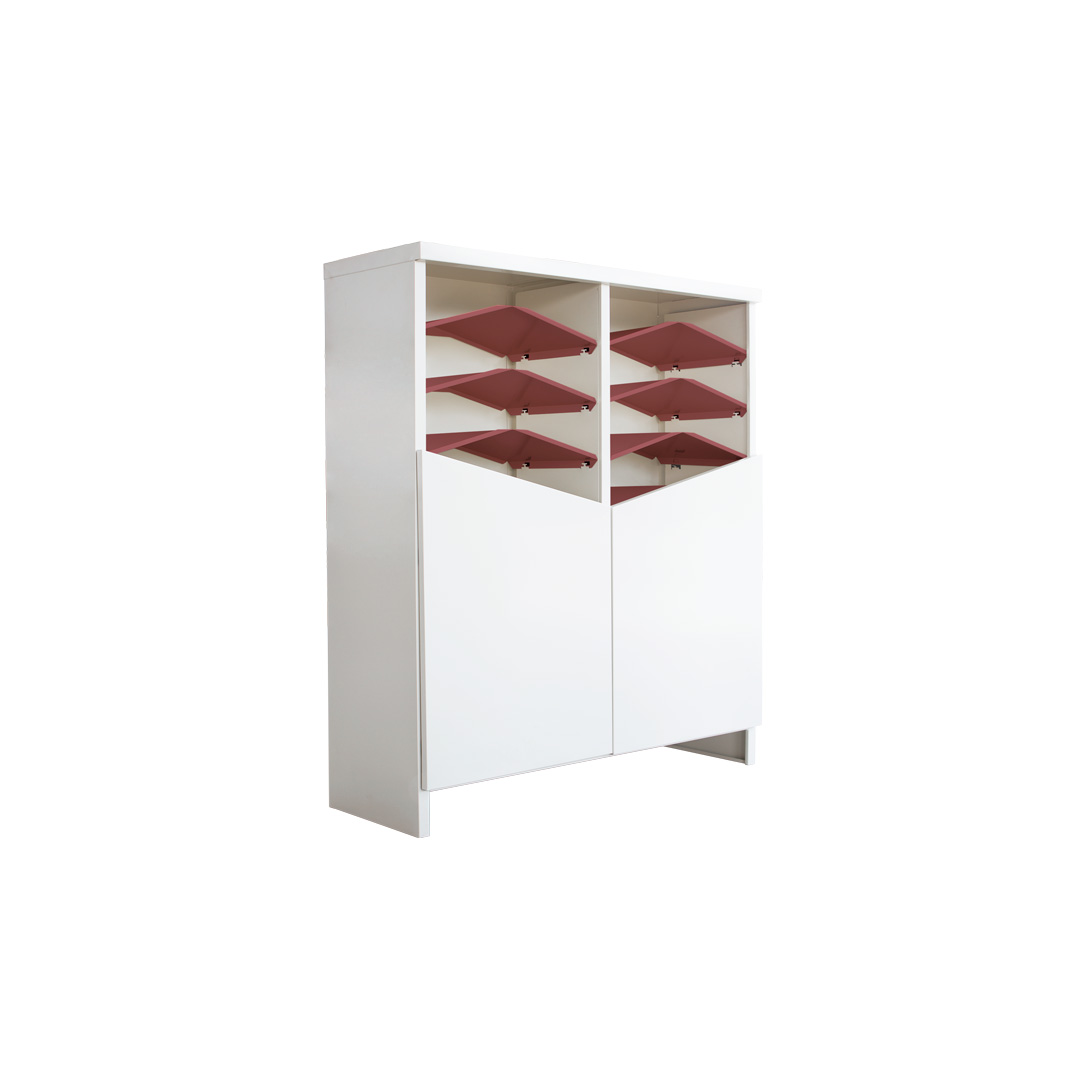 ตู้รองเท้าบานเปิดKIOSK