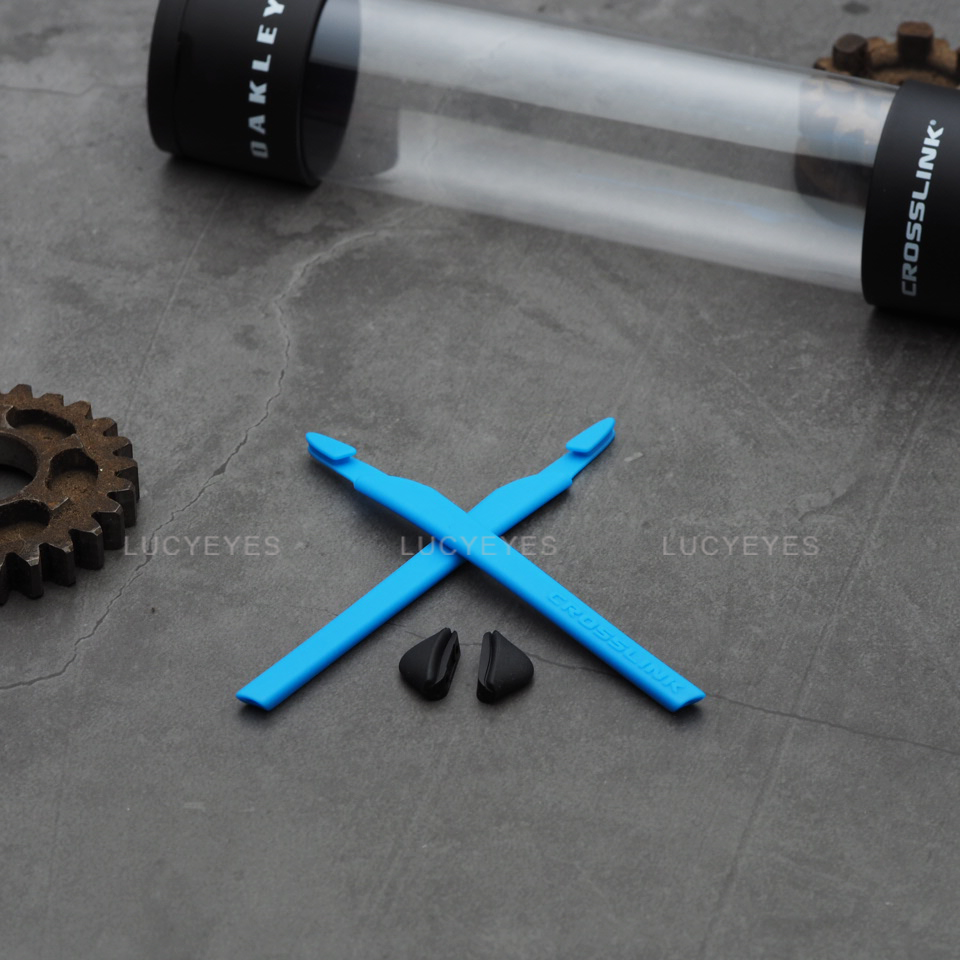 ชุดยางขาแว่น + แป้นจมูก OAKLEY OX8029 CROSSLINK สีฟ้า