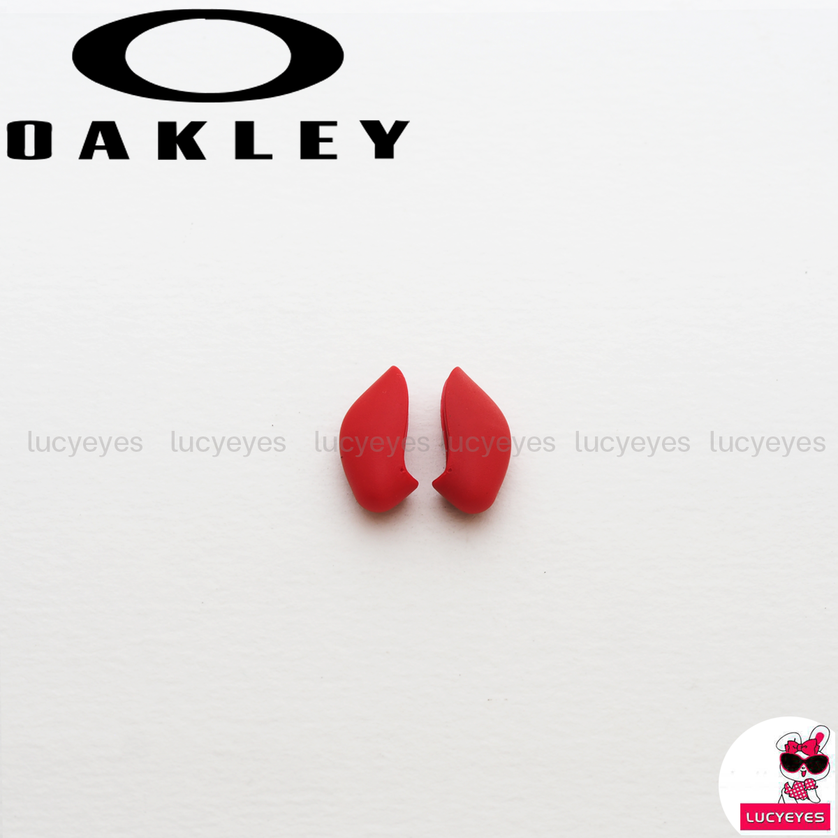 แป้นจมูกแว่น OAKLEY OO9112, FLAK JACKET, OO9153, HALF JACKET 2.0, OO9271 FLAK 2.0, OO9188 (ไม่เอเชีย) สีแดง
