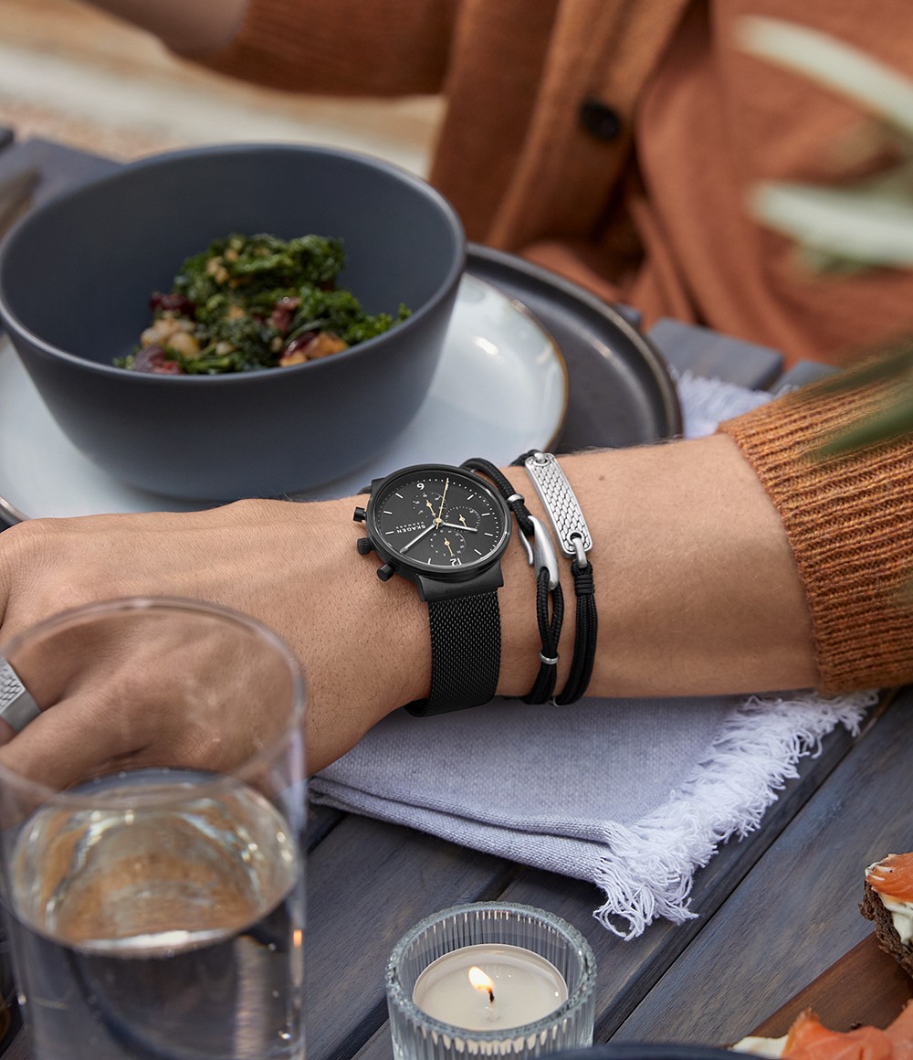 Skagen SKW6762 นาฬิกาผู้ชาย Ancher Chronograph Quartz Men's Watch