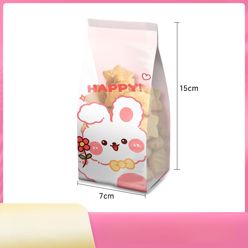 ถุงซีลขยายข้าง บิสกิต เบเกอรี่ ขนมปัง คุ๊กกี้ จำนวน 45-50 ชิ้นต่อแพ็ค (หลายขนาด) ชุดที่ 2