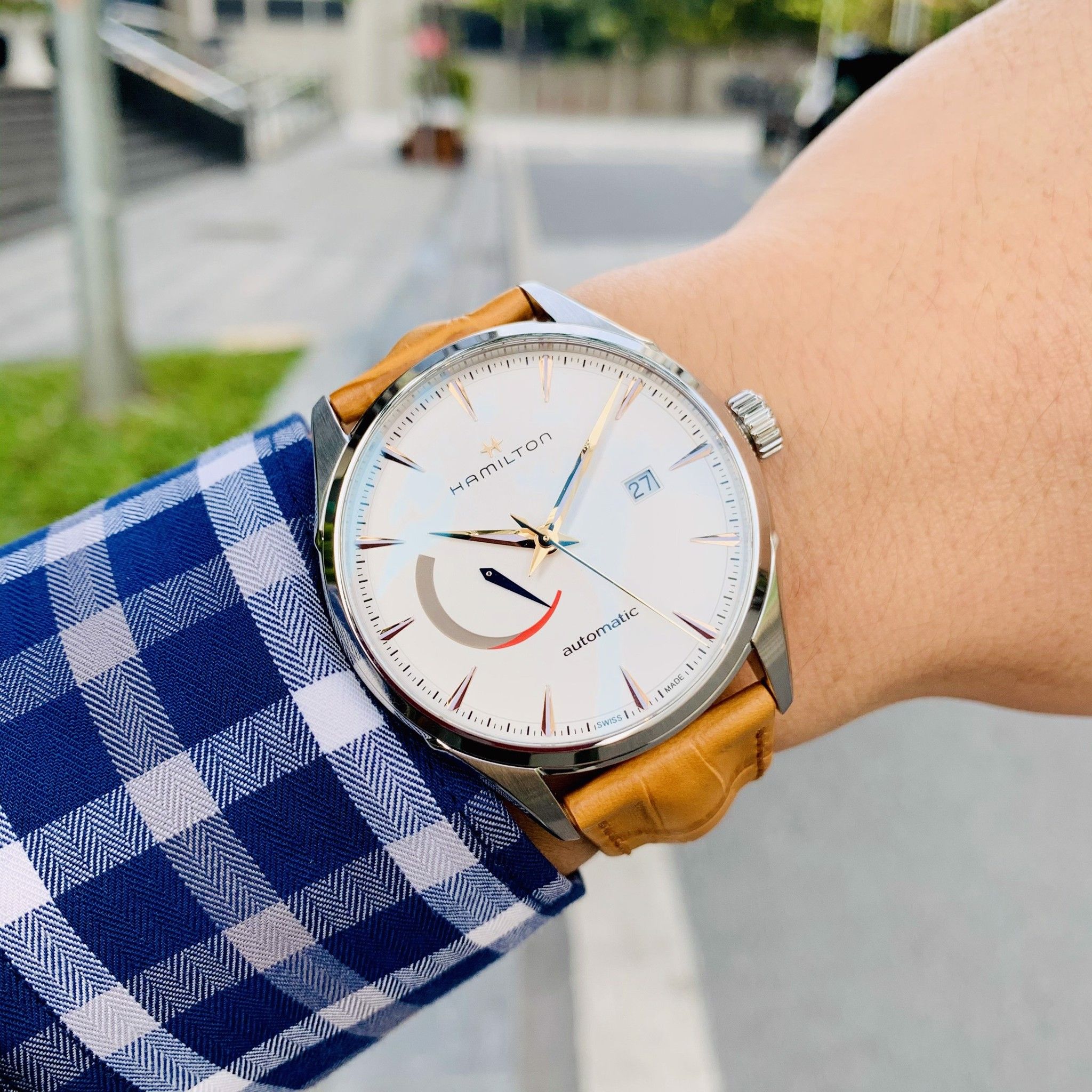 Hamilton H32635511 นาฬิกาผู้ชาย JAZZMASTER POWER RESERVE AUTO Men's Watch