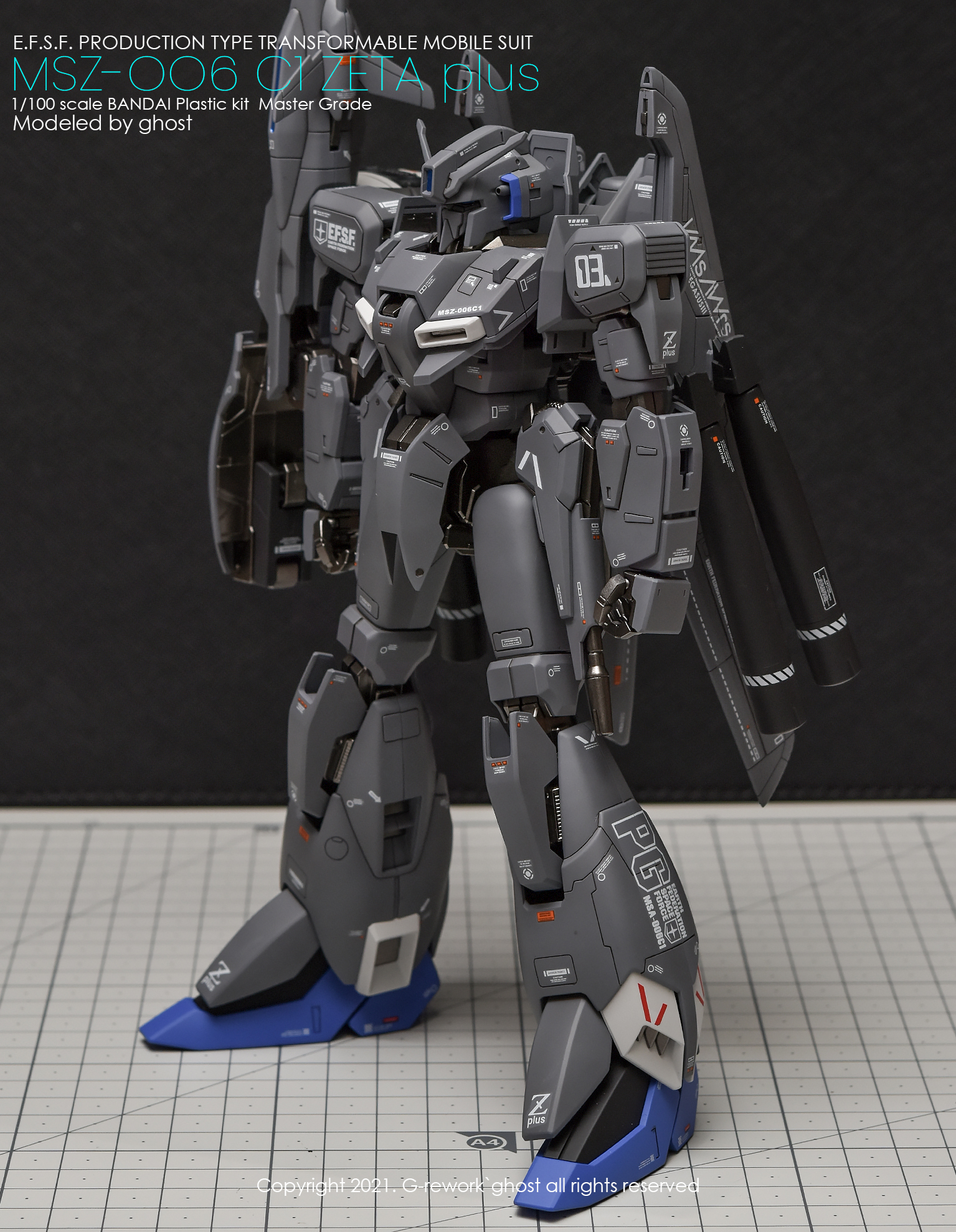 G-REWORK CUSTOM DECAL MG 1/100 ZETA PLUSE