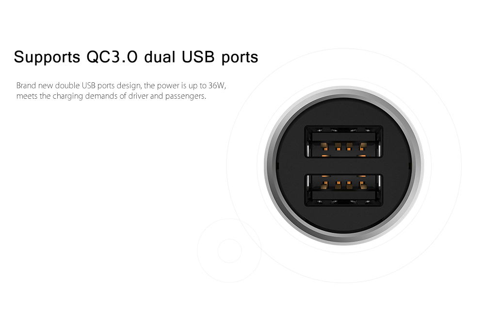 Xiaomi Car Charger (Fast Charge Version) - ที่ชาร์จในรถเสี่ยวหมี่รุ่นชาร์จเร็ว
