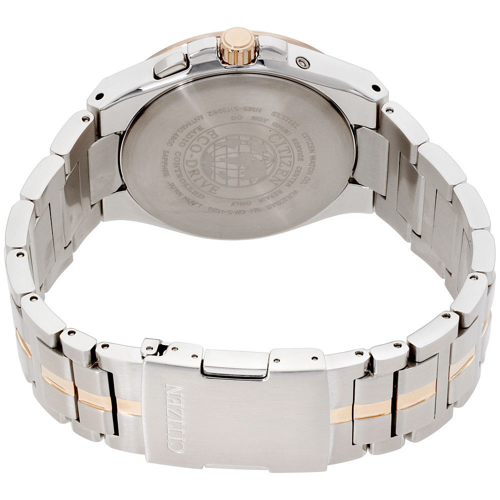 Citizen CB0166-54H นาฬิกาผู้ชาย Eco-drive World Perpetual A-T Radio-Controlled Men's Watch