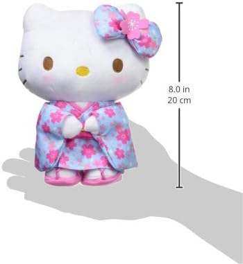 [PRE-ORDER] ตุ๊กตา คิตตี้ กิโมโน ซากุระ Hello Kitty Kimono Sakura Size S นำเข้าจากญี่ปุ่น サンリオ ハローキティ 桜着物シリーズ 水色 ぬいぐるみ Sサイズ 098467-17
