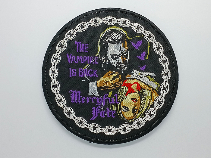 MERCYFUL FATE 'The Vampire Is Back' Woven Patch อาร์มแบบทอ