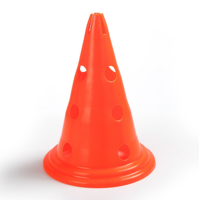 Football Cone กรวยพลาสติกฝึกฟุตบอล เจาะ3รู สูง30cm