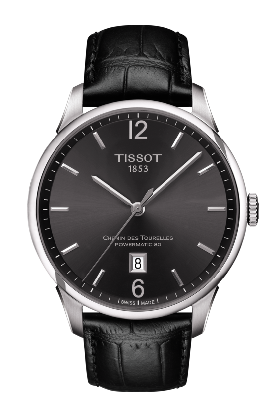 Tissot T099.407.16.447.00 นาฬิกาผู้ชาย Tissot รุ่น T0994071644700, Chemin Des Tourelles Powermatic 80 Men's Watch