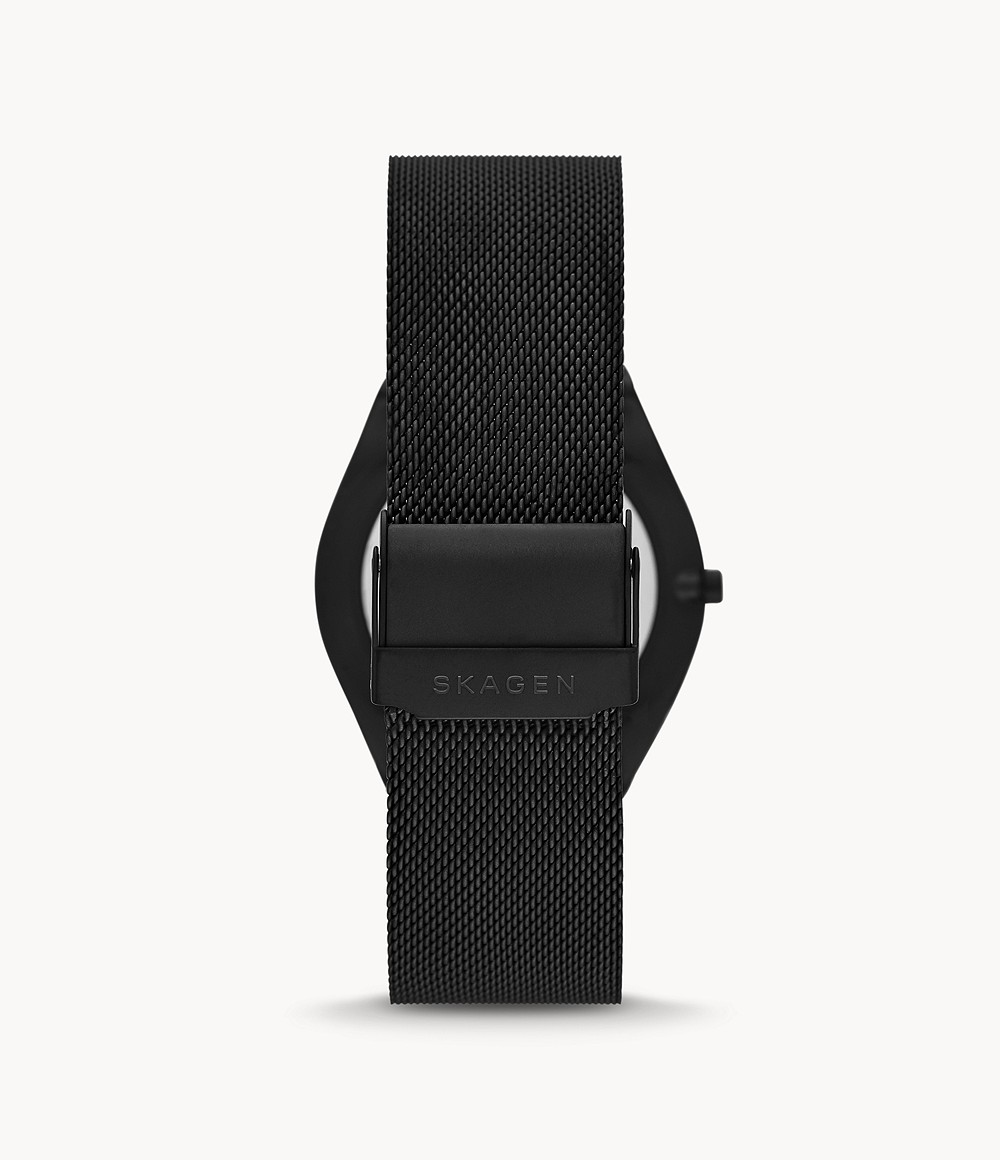 Skagen SKW6874 นาฬิกาผู้ชาย Grenen Solar Halo Midnight Stainless Steel Mesh Men's Watch