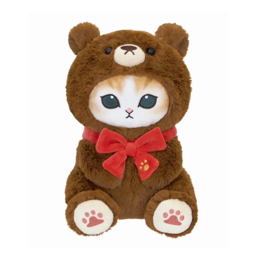 [PRE-ORDER] ตุ๊กตา Mofusand Brown Teddy Bear Cat แมวโมฟุ เท็ดดี้แบร์ หมีสีน้ำตาล mofusand mofusand展 テディベアにゃん ぬいぐるみS(ブラウン)
