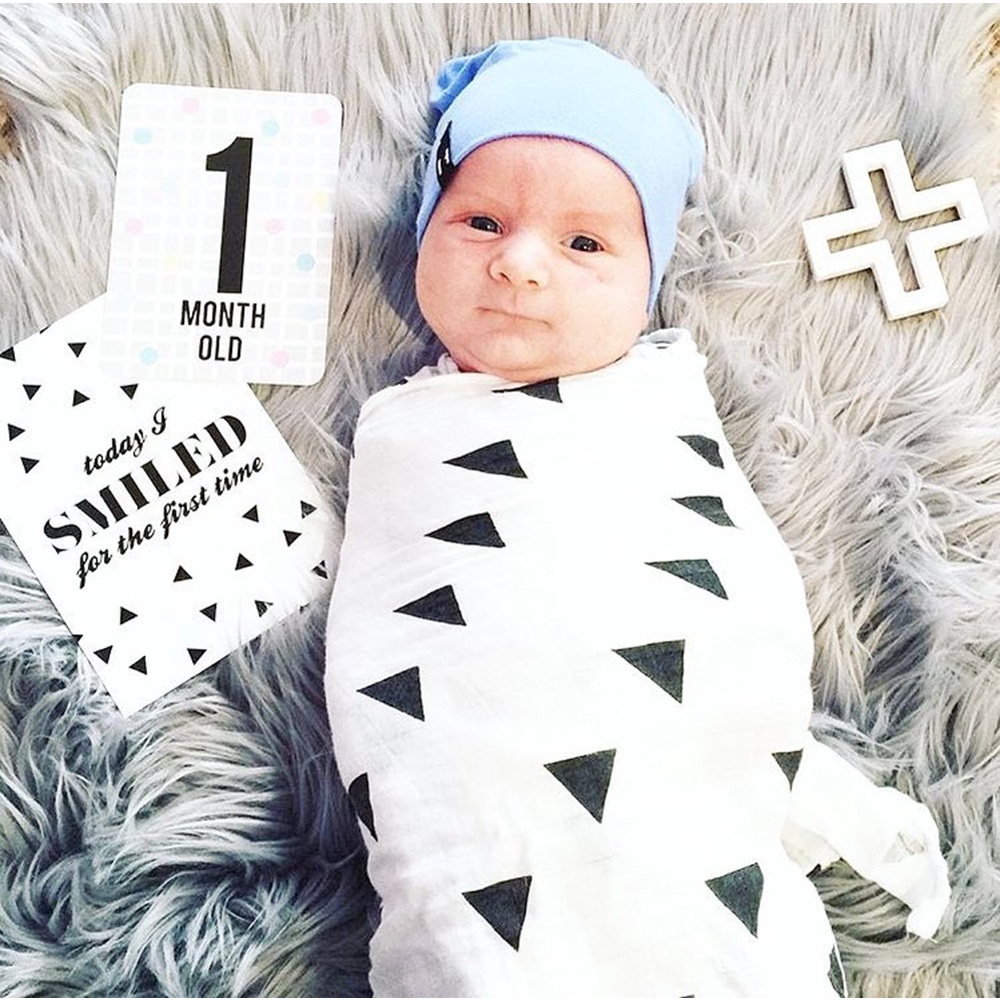 ผ้าห่อตัวเด็ก ผ้าห่มเด็ก ขนาด 117*117ซม. ผ้าอ้อมห่อตัวทารก