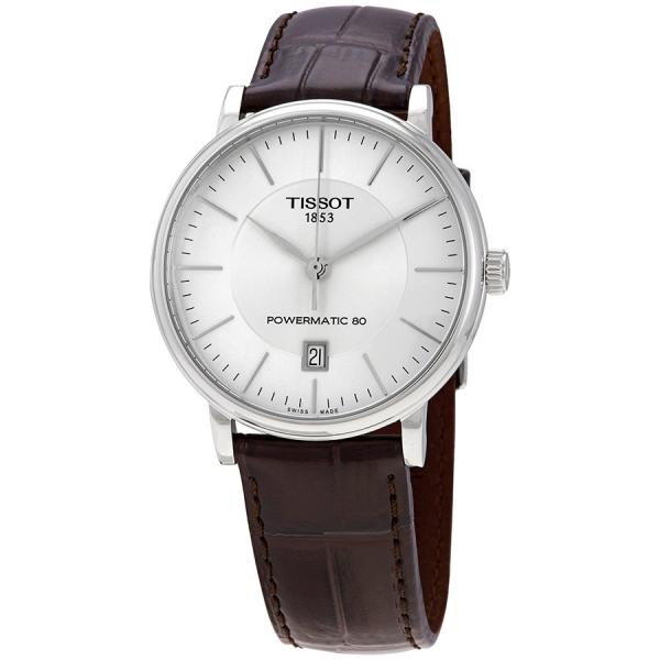 Tissot T122.407.16.031.00 นาฬิกาผู้ชาย T1224071603100, Carson Premium Powermatic 80 Automatic Men's Watch