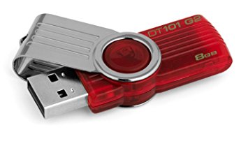Kingston DataTraveler 101 Gen II FlashDrive 8GB สีแดง