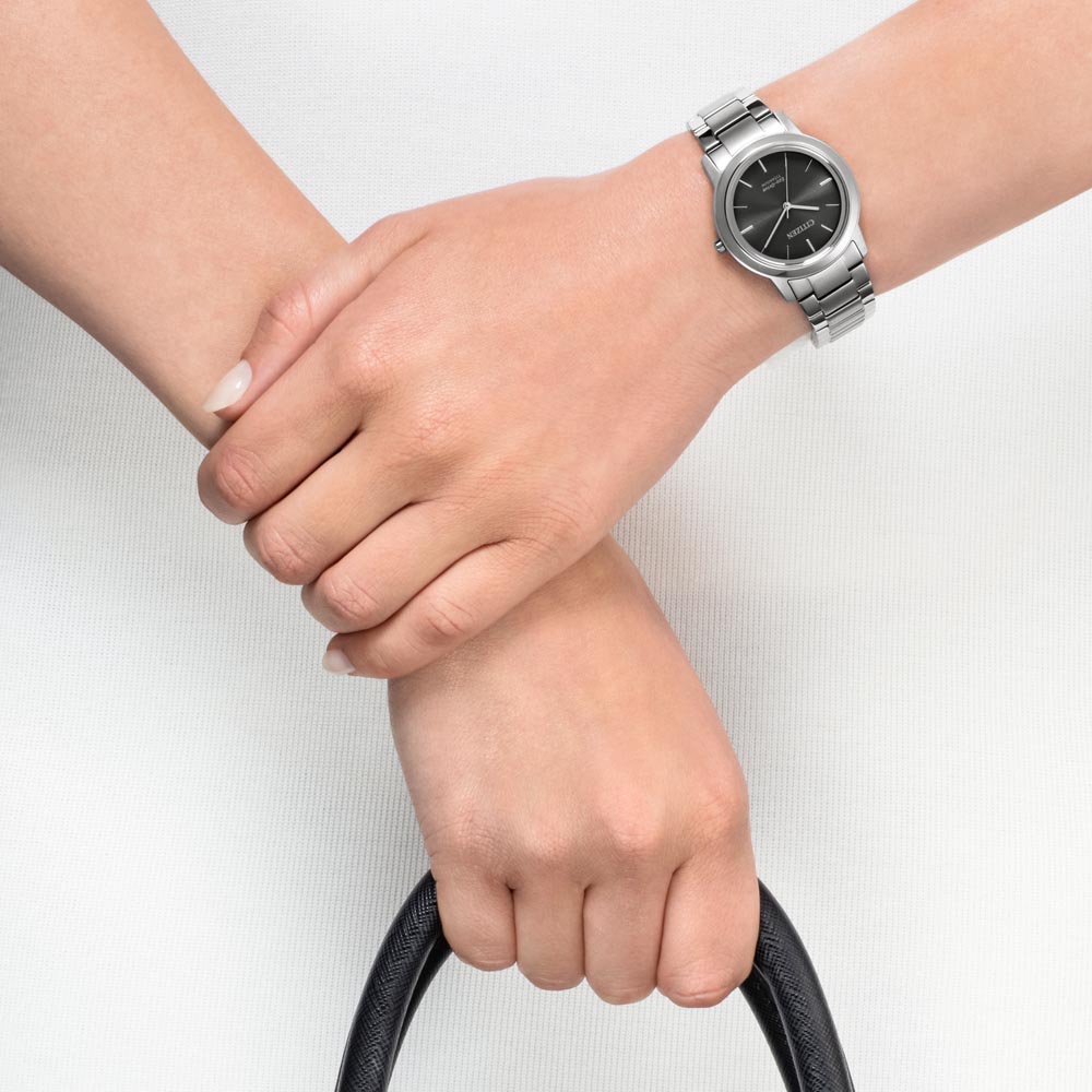 Citizen FE7024-84E นาฬิกาผู้หญิง Eco-Drive Super Titanium Women's Watch