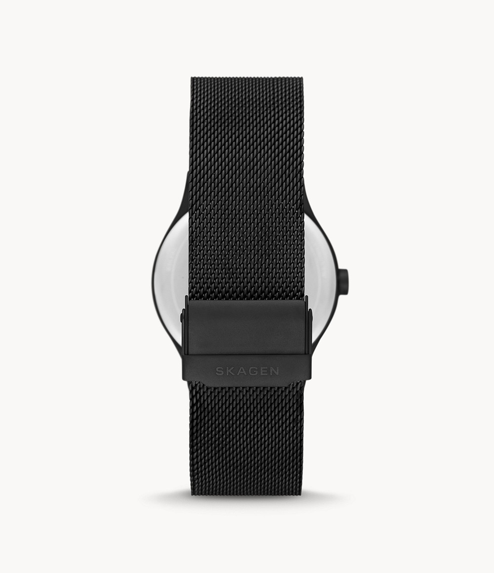 Skagen SKW6793 นาฬิกาผู้ชาย Sol Midnight Stainless Steel Mesh Black Solar Men's Watch