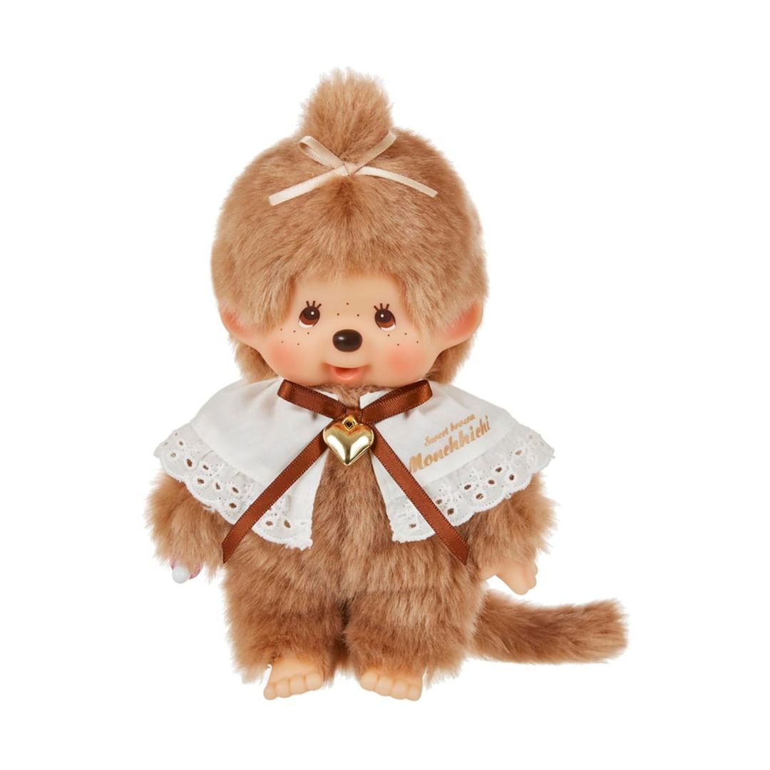 [PRE-ORDER] ตุ๊กตา ม่อนชิชิ สวีทบราวน์ หญิง Sweet Brown Monchhichi Girl Size S スウィートブラウン モンチッチ Sサイズ 女の子