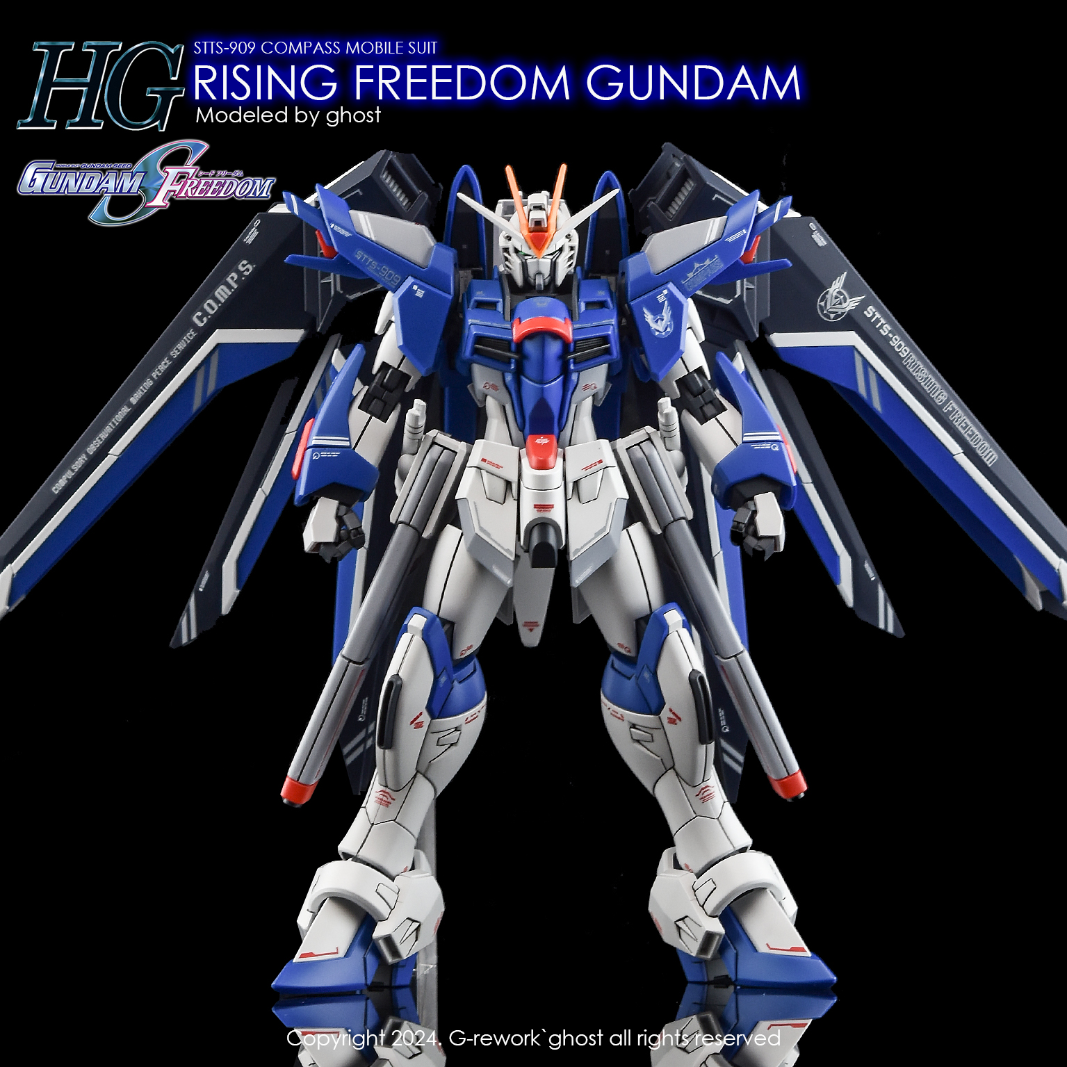 G-REWORK CUSTOM DECAL HG RISING FREEDOM GUNDAM