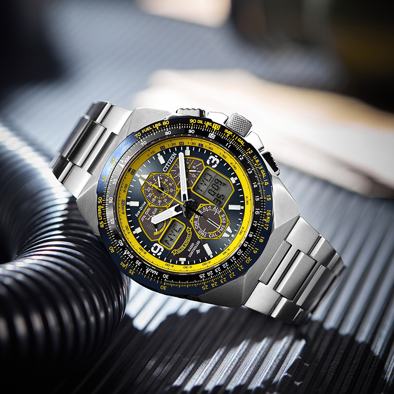 Citizen JY8125-54L นาฬิกาผู้ชาย Eco-Drive Promaster Skyhawk A-T Chronograph GMT Men's Watch