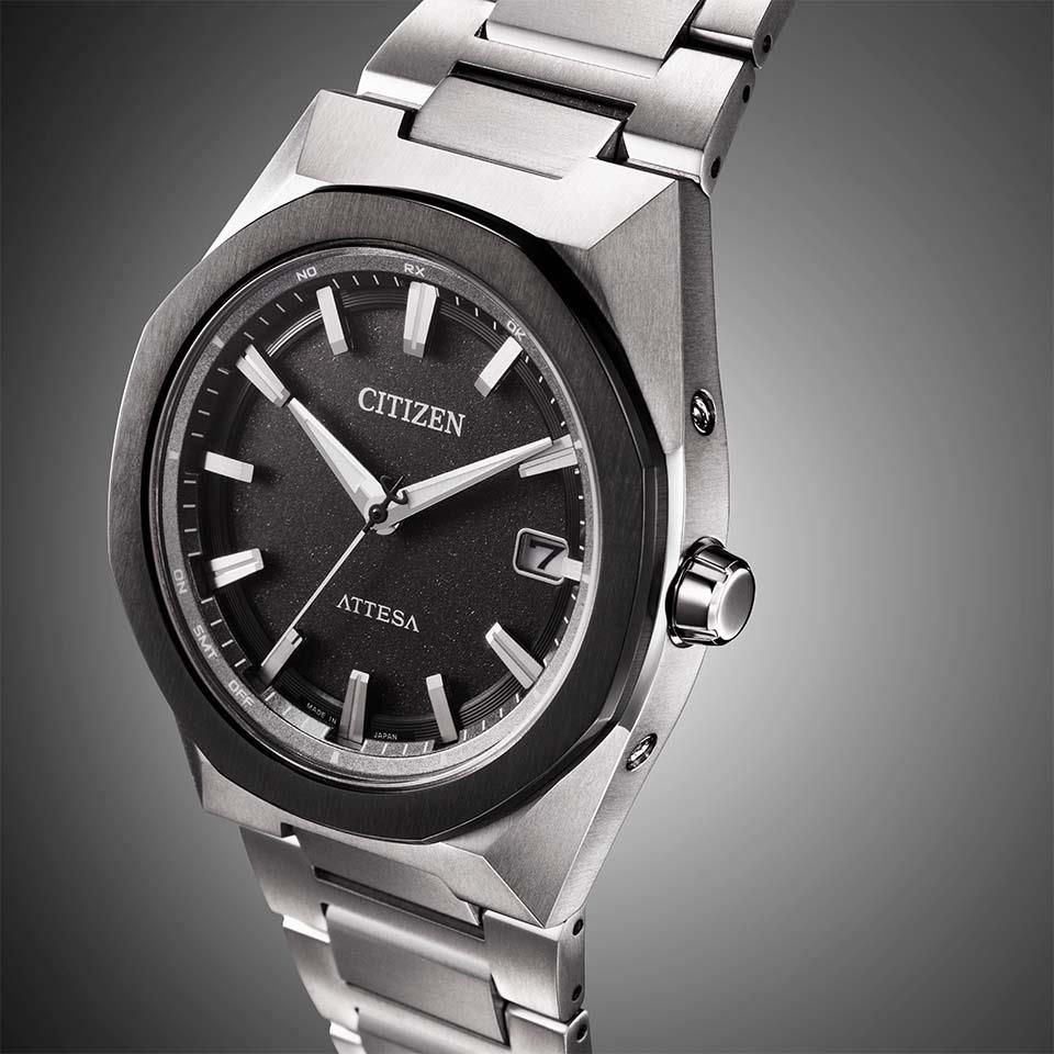 Citizen CB3044-55E นาฬิกาผู้ชาย Eco-Drive Attesa Titanium Radio-Controlled Made in Japan Men's Watch