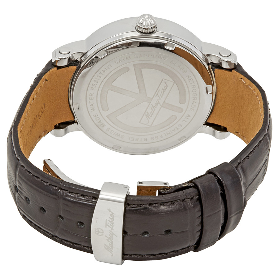 Mathey-Tissot H7020AN นาฬิกาผู้ชาย Retrograde Black Dial Quartz Men's Watch