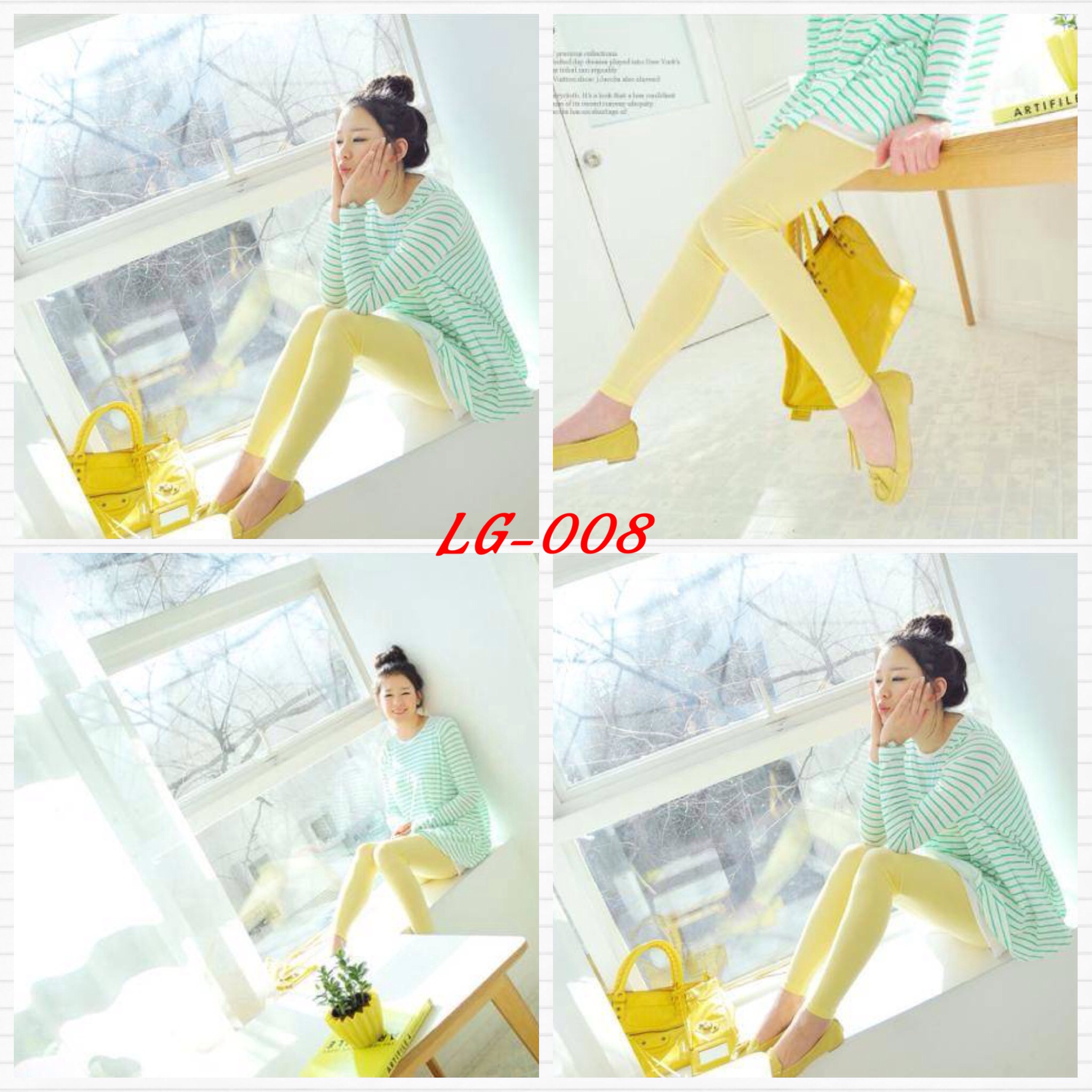 เลคกิ้งคนท้อง ขายาว สีเหลือง M , L ,XL