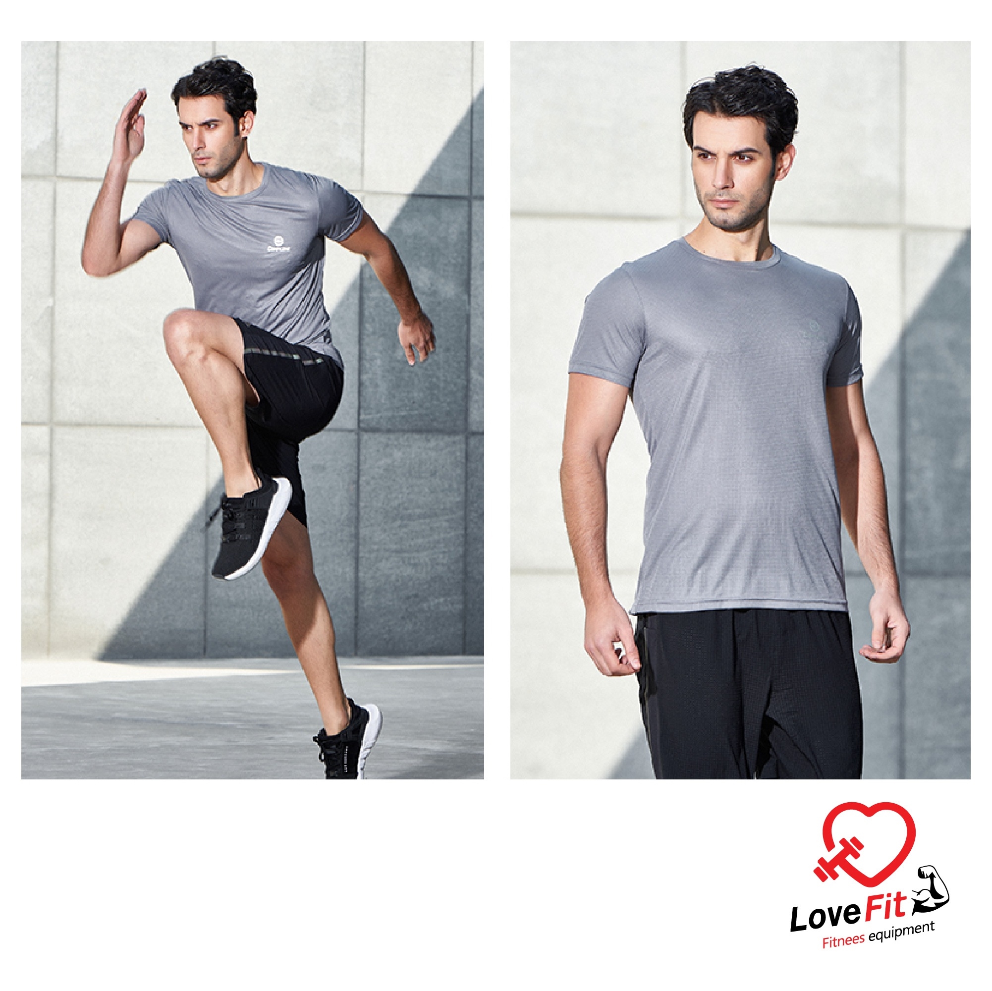 เสื้อออกกำลังกายผู้ชาย+กางเกงออกกำลังกายผู้ชาย ทรงสวยใส่สบาย ยี่ห้อCompleme