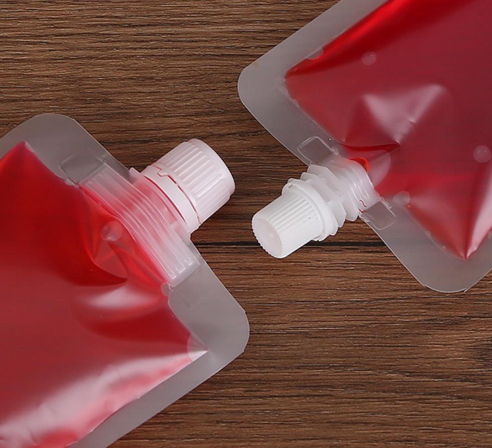 ถุงบรรจุของเหลว ฝาเกลียว ก้นตั้ง ถุงใส ขุ่นและขาว แพ็คละ 10 ใบ (หลากหลายขนาด) ชุดที่ 1/2