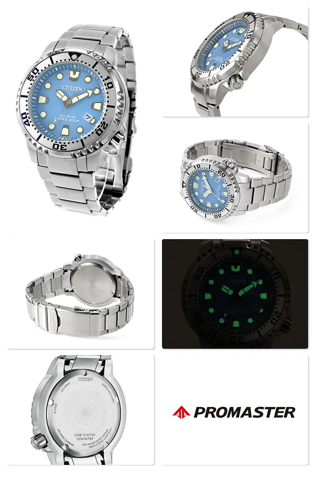 Citizen BN0165-55L นาฬิกาผู้ชาย Promaster Dive Eco-Drive Men's Watch