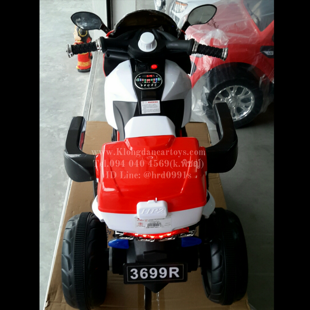 มอไซค์BMWhp2 (2มอเตอร์ แบต6v7a, เล่นusb sd mp3ได้, มีกล่องเก็บของ, มีที่กั้นตก)
