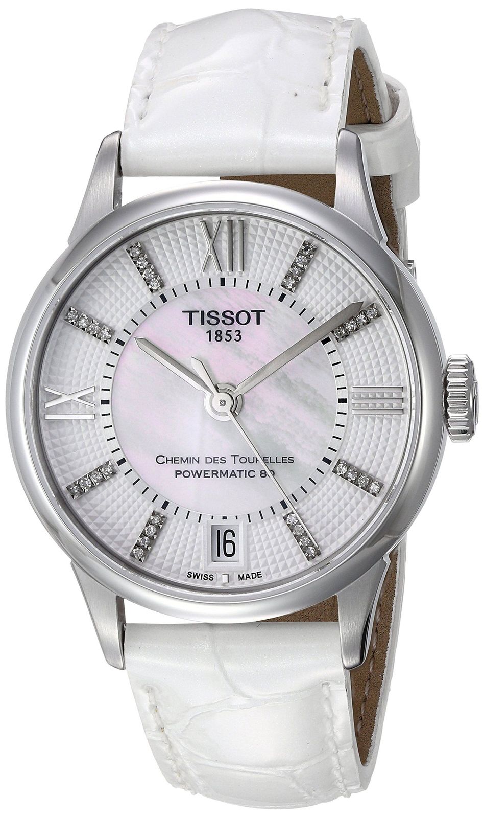 Tissot T099.207.16.116.00 นาฬิกาผู้หญิง Tissot รุ่น T0992071611600, T-Classic Chemin Des Tourelles Powermatic 80 Automatic Ladies Watch