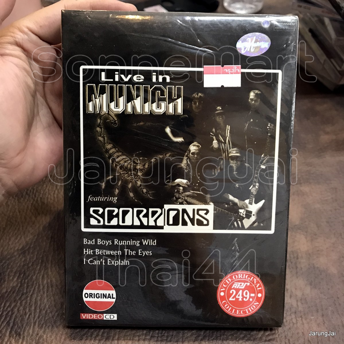 vcd scropions live in munich bad boys rinning wild hti between the eyes concert vcd aps s inter