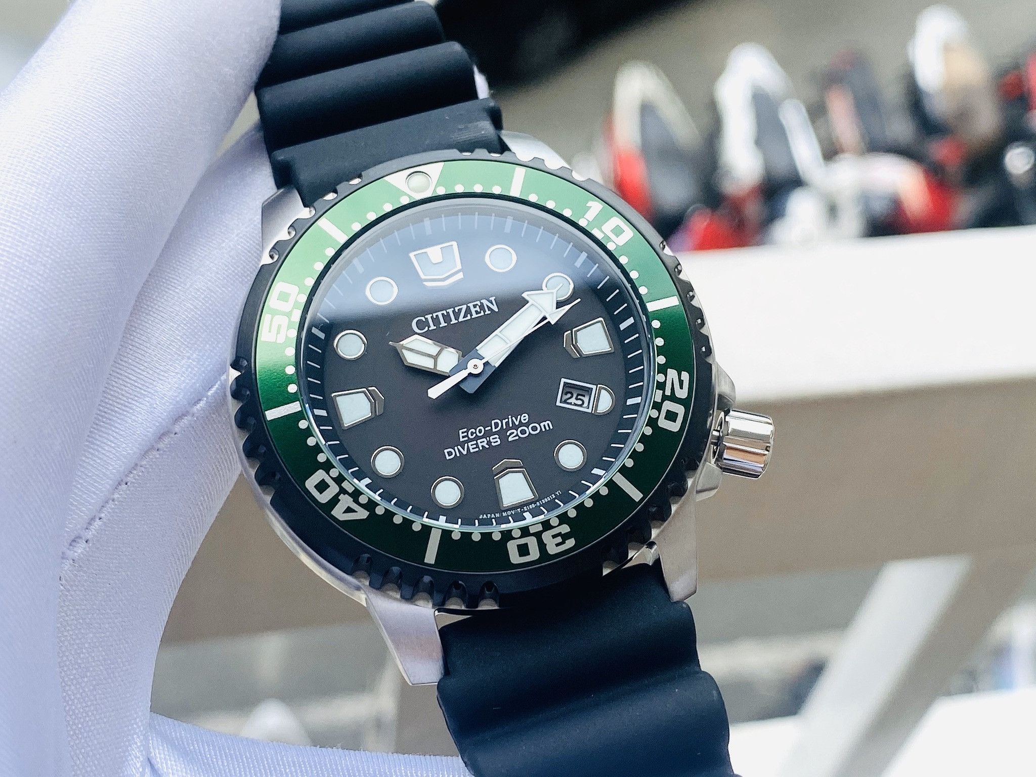 Citizen BN0155-08E นาฬิกาผู้ชาย Promaster Diver Eco-Drive Men's Watch