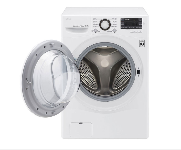 [ผ่อน0% 10ด] LG เครื่องซักผ้าฝาหน้า 14 กก. รุ่น F2514NTGW ระบบ Inverter Direct Drive (ชลบุรี ส่งฟรี)