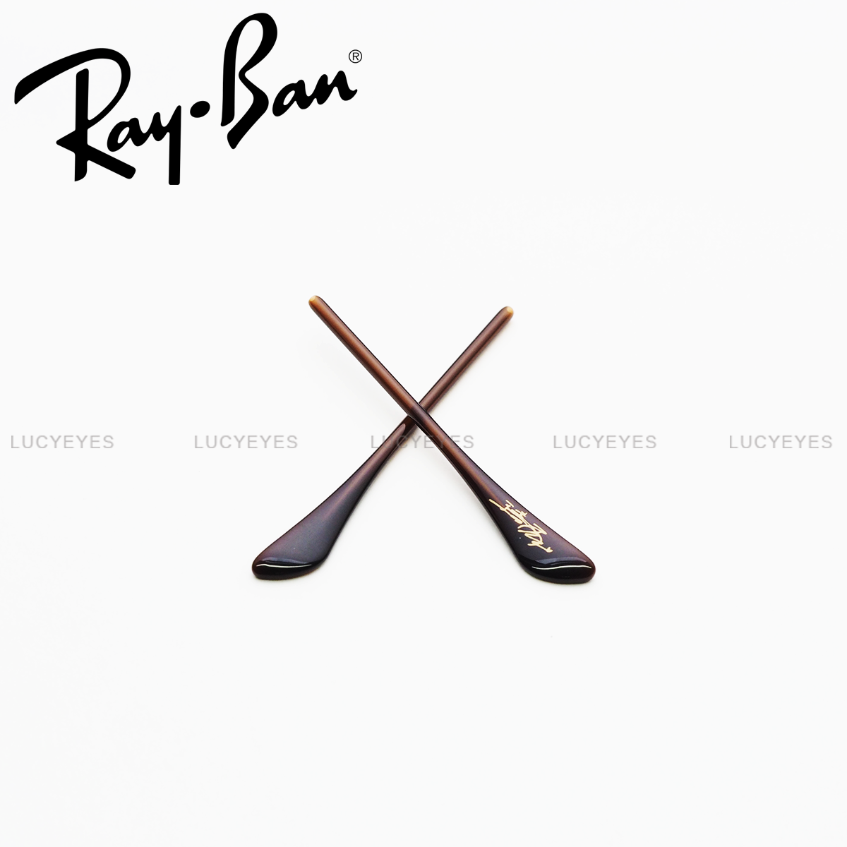 ยางหุ้มขาแว่นกันแดด RAYBAN RB3025, RB3612, Jackson Wang แท้ 100% (สีน้ำตาล)