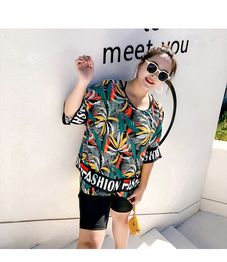 ชุดว่ายน้ำคนอ้วน แบบสปอร์ต 6xl พร้อมส่ง :ชุดว่ายน้ำไซส์ใหญ่สีดำแต่งลายใบไม้ set 3 ชิ้นมีบรา กางเกงและเสื้อคลุมสีสันสดใสแบบสวยมากๆจ้า : บรารอบอก 42 - 50 นิ้ว เอว 34 - 44 นิ้ว สะโพก 40 - 52 นิ้ว เสื้อคลุม freesize