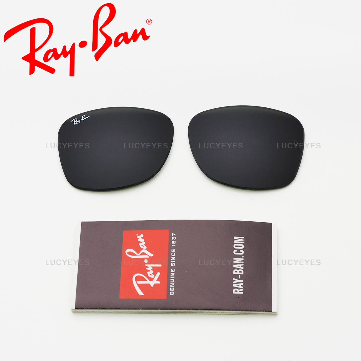 เลนส์ RAYBAN แท้ 100% RB2140, WAYFARER เลนส์สีเขียวดำ G-15 (ขนาด 50)