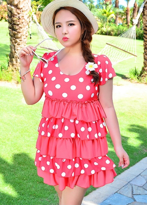 ชุดว่ายน้ำคนอ้วน 6xlพร้อมส่ง :ชุดว่ายน้ำไซส์ใหญ่สีชมพูแดงแต่งระบายลายจุดสีขาวสีสันสดใส กางเกงขาสั้นใส่ด้านในน่ารักมากๆจ้า:รอบอก38-48นิ้ว เอว36-46นิ้ว สะโพก42-52นิ้วจ้า