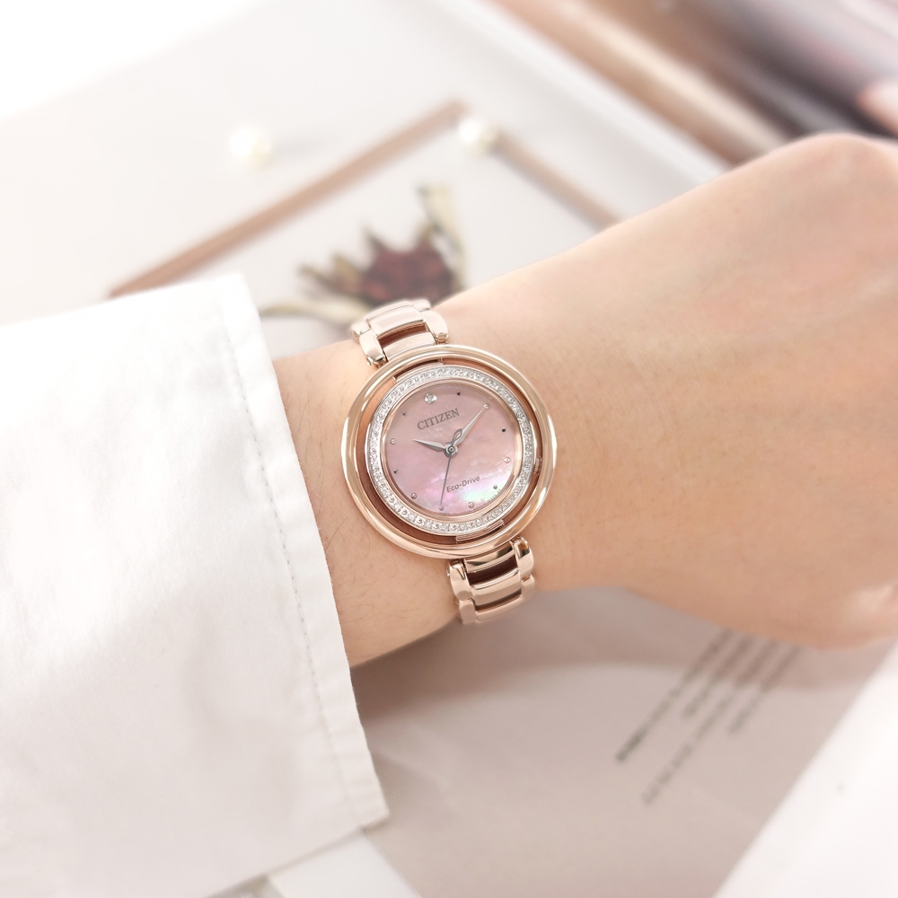 Citizen EM0904-58W นาฬิกาผู้หญิง Citizen L Eco-Drive Diamonds Women's Watch