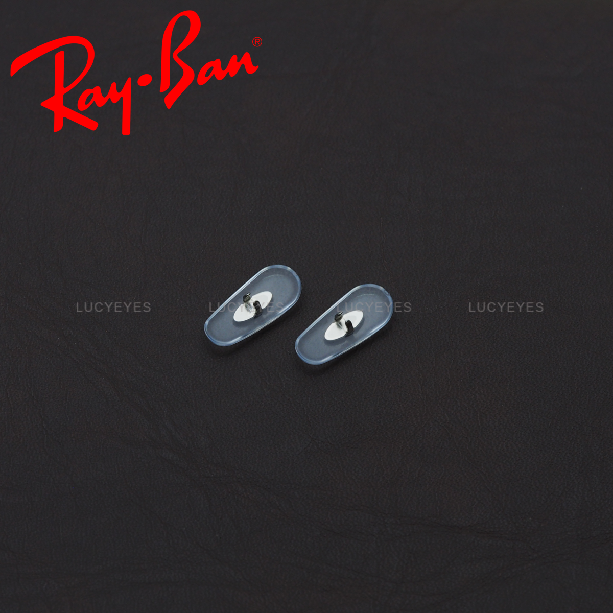 แป้นจมูก RAYBAN แท้ 100% แบบหนีบ (สีใส โลหะเงิน)