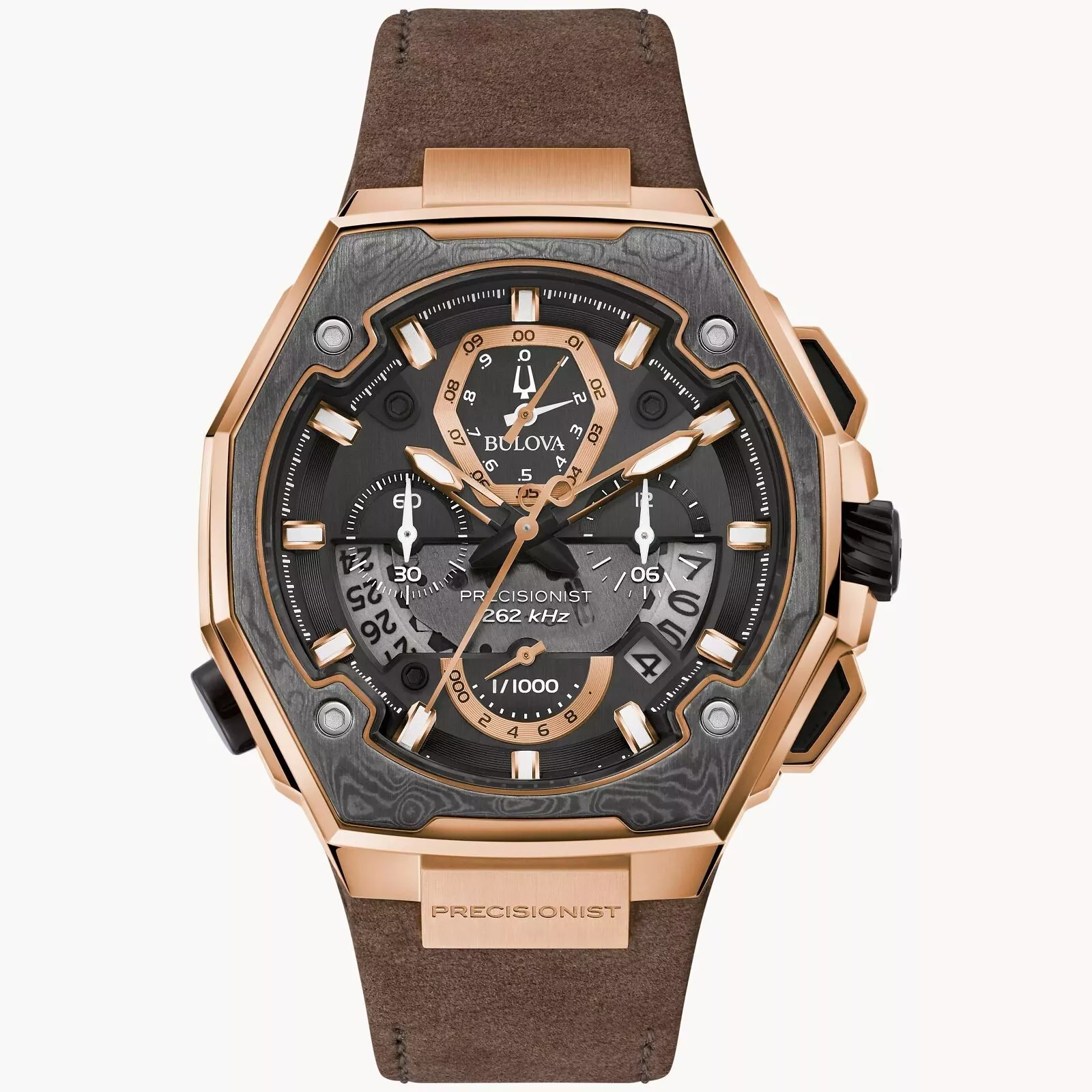 Bulova 98B356 นาฬิาผู้ชาย Chronograph Precisionist X Men's Watch