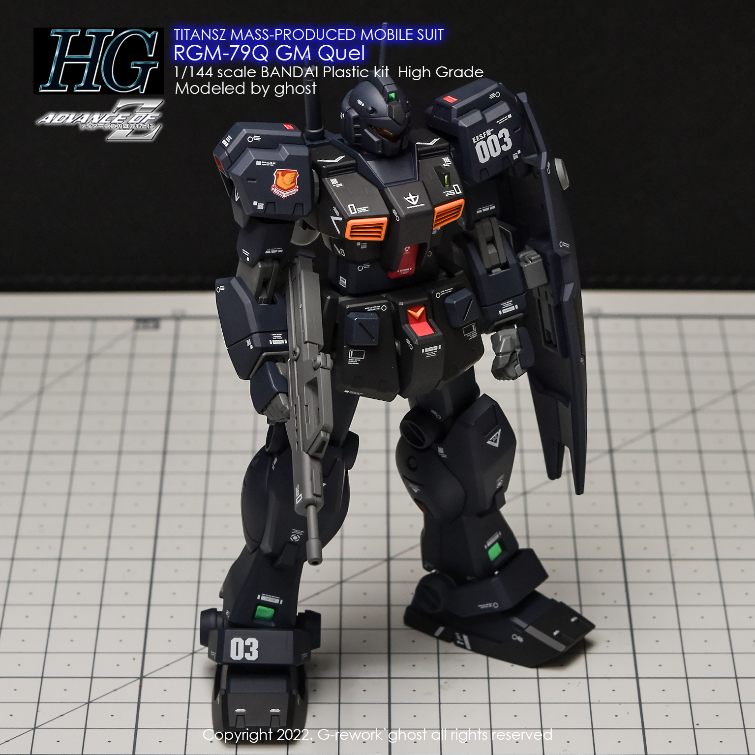 G-REWORK CUSTOM DECAL HG 1/144 RQM-79Q GM QUEL