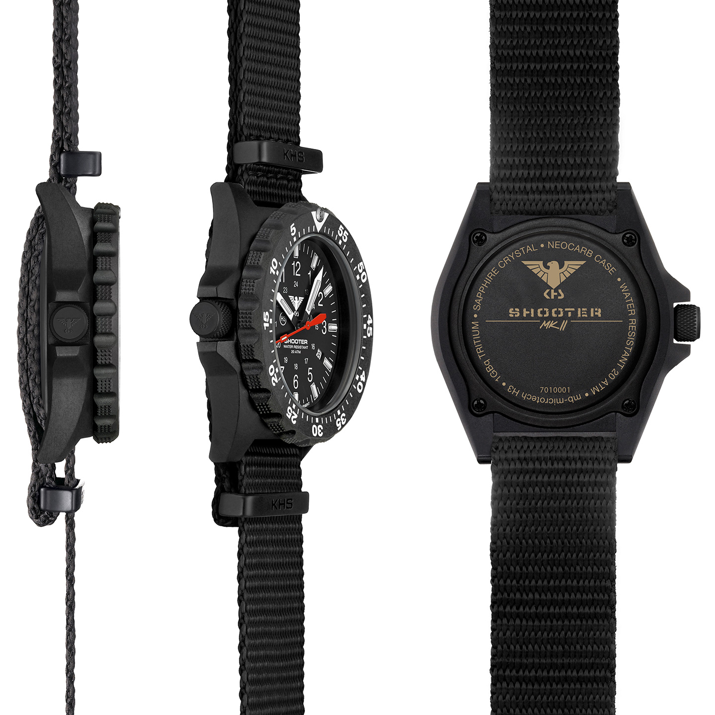 KHS Tactical KHS.SH2OT.NB นาฬิกา Shooter MKII Quartz Watch