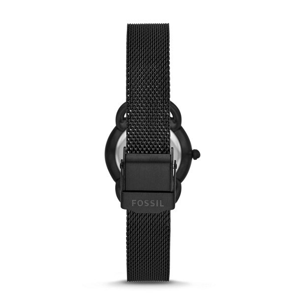 Fossil ES4489 นาฬิกาผู้หญิง Tailor Three-Hand Black Stainless Steel Women's Watch