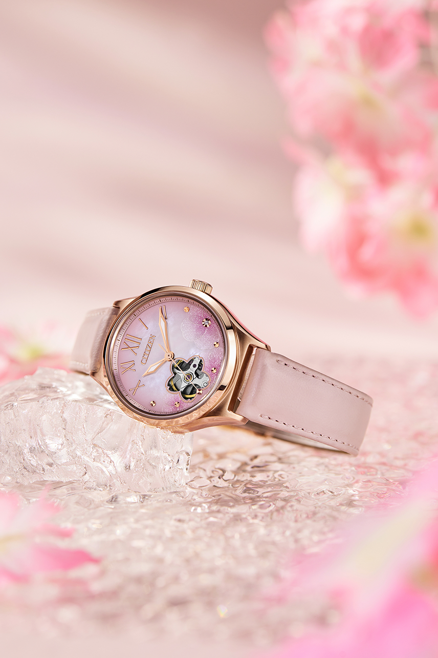 Citizen PC1017-70Y นาฬิกาผู้หญิง Luna Automatic Limited Edition Women's Watch + สายหนัง
