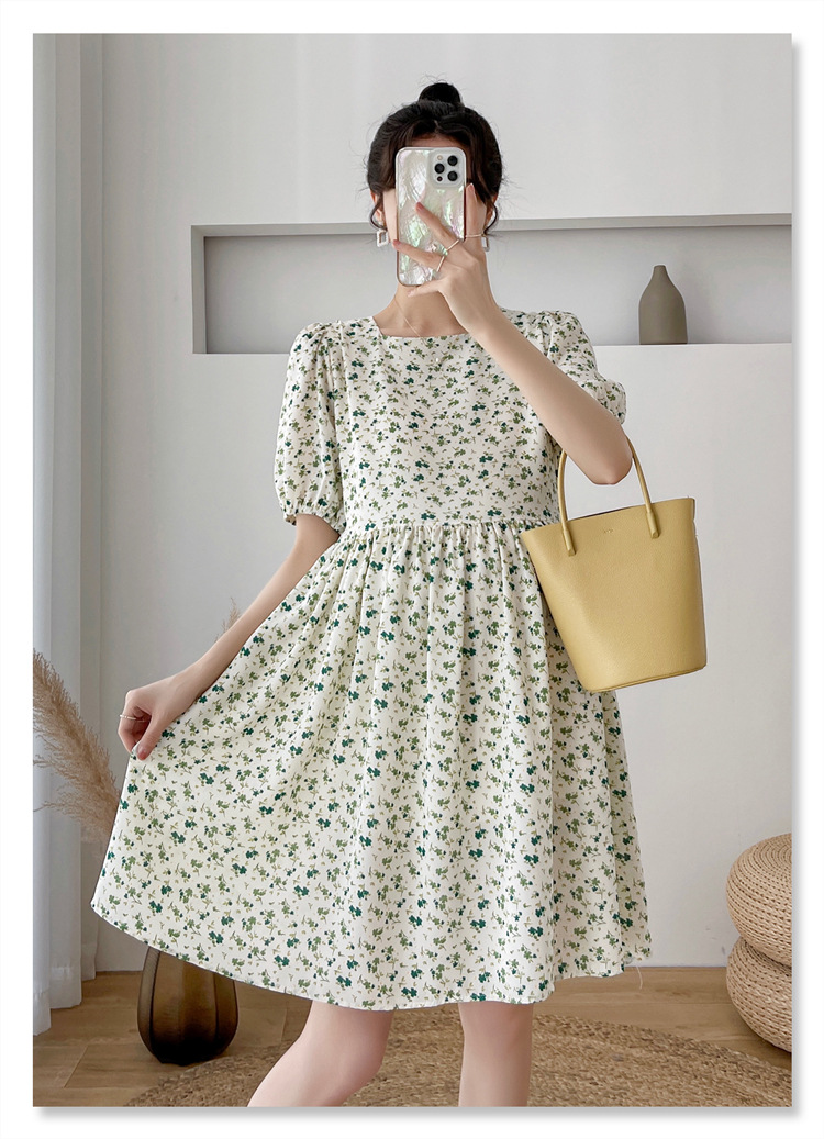 เดรสคลุมท้องแฟชั่นสบายๆ ผ้าชีฟอง เนื้อดี มีน้ำหนัก ทิ้งตัวสวย ใส่สบาย มีซับใน M L XL XXL