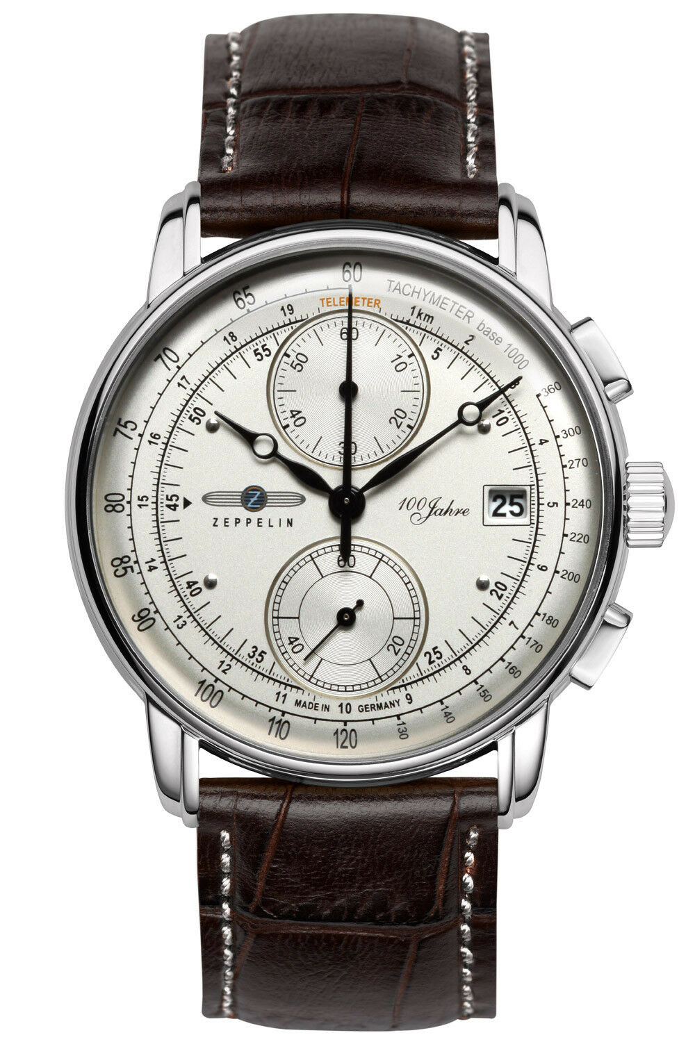 Zeppelin 8670-1 นาฬิกาผู้ชาย 100 Years Chronograph Quartz Men's Watch Made In Germany